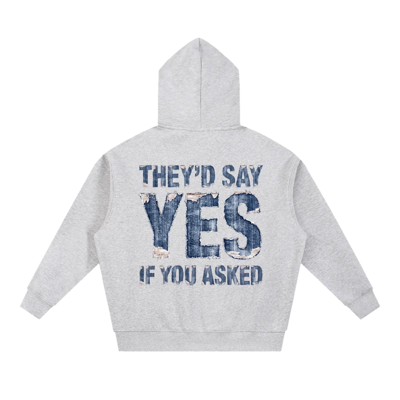 Yes Oversized Boxy Hoodie